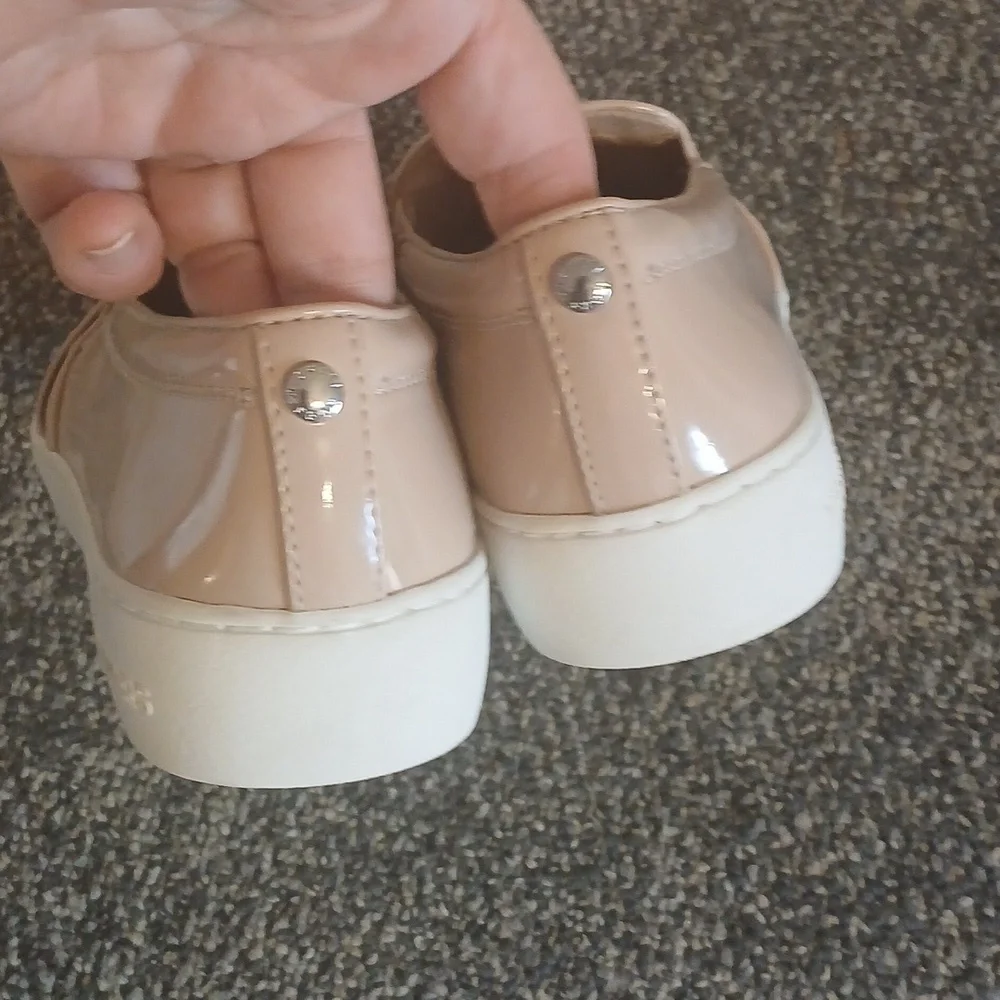 Michael Kors  Blush Tan Faux Patent Women's Sneakers Size 6.5